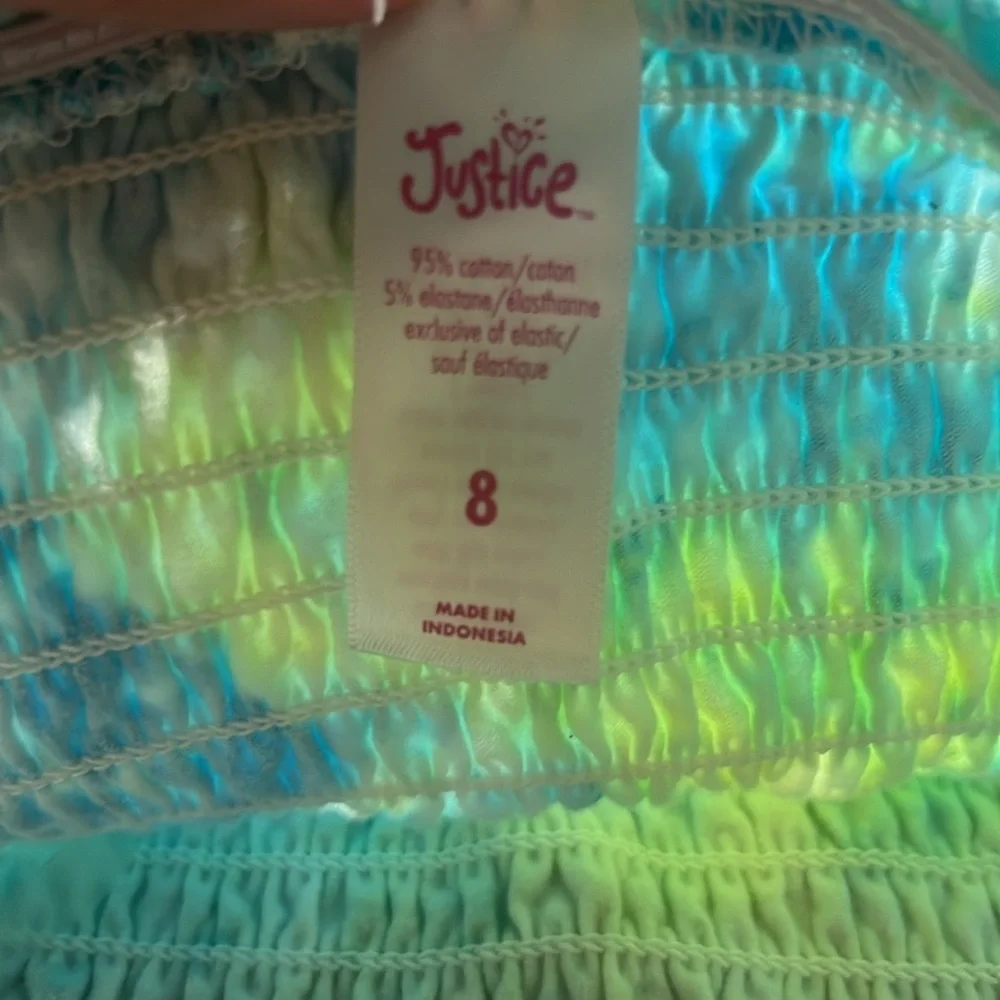 Girls Justice tie-dye tube top